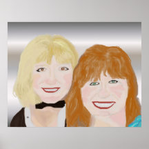 Mother And Daughter Portrait Posters