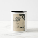 mother and daughter with parasols mug
