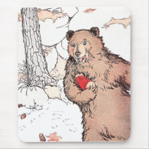 Mother Bear Carrying Prairie Dog Mouse Pad