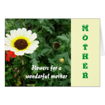 Mother, Cream and red huddle together Greeting Card