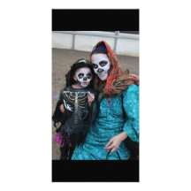 Mother Daughter Day of the Dead Photo Card