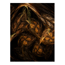 Mother Earth Abstract Art Postcard