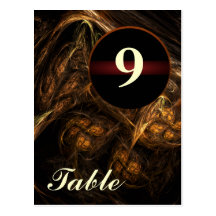Mother Earth Table Number Postcard