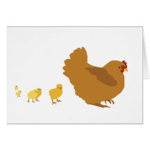 Mother Hen and Chicks Cards