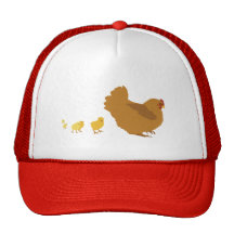 Mother Hen and Chicks Trucker Hat