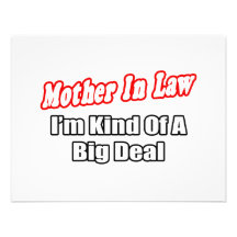 Mother In Law...Big Deal Custom Invitations