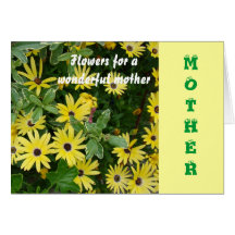 Mother, Little yellow stars Greeting Card