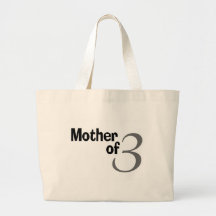 Mother Of 3 Tote Bags