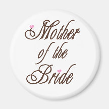 Mother of Bride Classy Browns Magnets