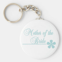 Mother of Bride Teal Elegance Keychains
