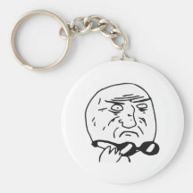Mother of God Rage Face Comic Meme Keychains