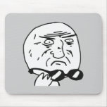 Mother of God Rage Face Comic Meme Mousepad
