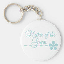 Mother of Groom Teal Elegance Key Chains