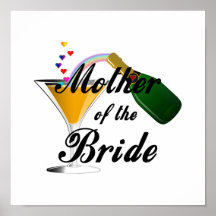 Mother Of The Bride Champagne Toast Poster