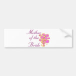 Mother Of The Bride Gold & Bouquet Bumper Sticker