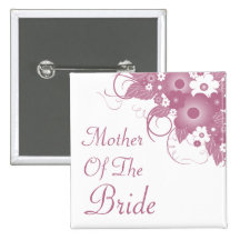 Mother Of The Bride Mauve Bouquet Button