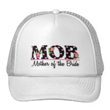 Mother of the Bride (MOD) Tulip Lettering Mesh Hats