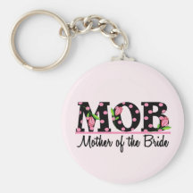 Mother of the Bride (MOD) Tulip Lettering Key Chain