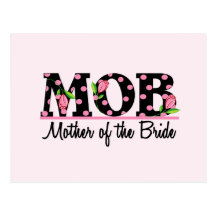 Mother of the Bride (MOD) Tulip Lettering Post Card