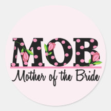 Mother of the Bride (MOD) Tulip Lettering Stickers
