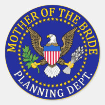 Mother Of The Bride Round Sticker