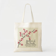 Mother of the Bride Wedding Party Gift Bag (red)