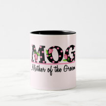 Mother of the Groom (MOG) Tulip Lettering Coffee Mug