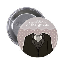 Mother of the Groom // PURPLE Pinback Buttons