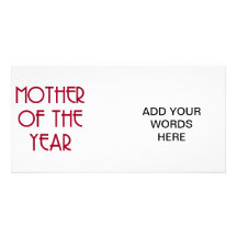 Mother of the year custom photo card