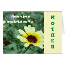 Mother, Open yellow daisy Greeting Card
