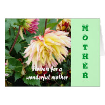 Mother,Pink and yellow together Cards