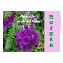 Mother, Purple primulas Cards
