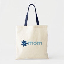 Mother’s Day Cheerful Blue Floral Tote Bag