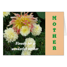 Mother, Shades of cream and orange Card