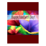 Mother's Day Butterflies Art - Multi Post Card