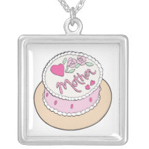 Mothers Day Cake Pendants
