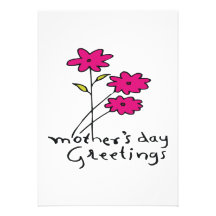 Mothers Day Greetings Custom Announcement