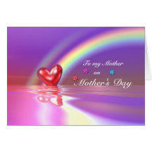 Mothers Day Heart Greeting Card