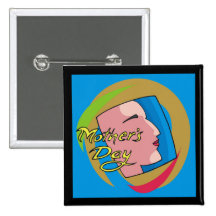 Mothers Day Mum Buttons