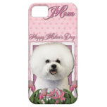 Mothers Day - Pink Tulips - Bichon Frise