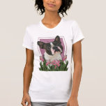 Mothers Day - Pink Tulips - Boston Terrier Shirts