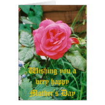 Mother's Day Rose Card