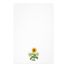 Mother's Flowers · Yellow & White Flowers Personalized Stationery