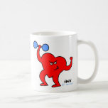 Motivational Physical Fitness Heart Coffee Mug mugs