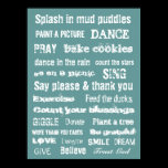 MOTIVATIONAL TRUST GOD MURAL wall hanging posters