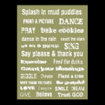 MOTIVATIONAL TRUST GOD MURAL wall hanging posters