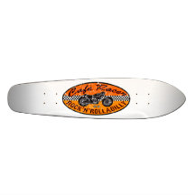 Moto racing skate decks