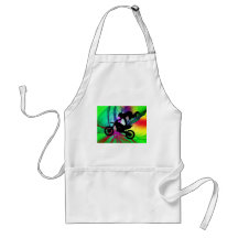 Motocross in Psychedelic Spider Web Aprons