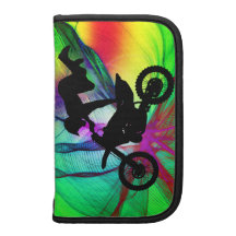 Motocross in Psychedelic Spider Web Organizer