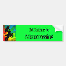 Motocross in Solar meltdown Bumper Sticker